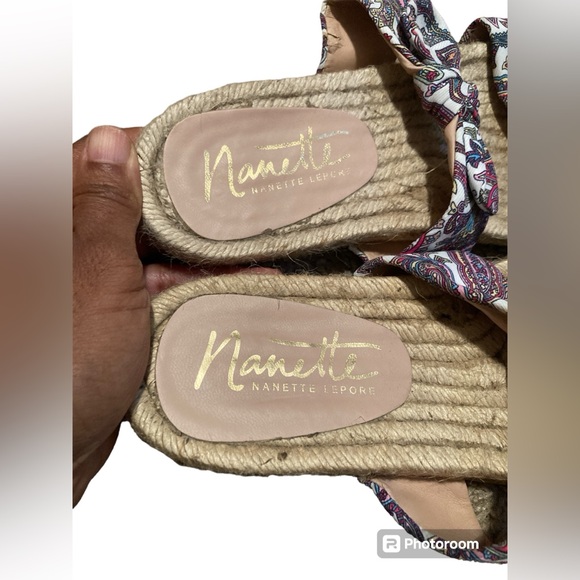 Nanette Lepore LILY ESPADRILLE SANDAL women’s slides/sandals. Size 6. - Picture 7 of 12